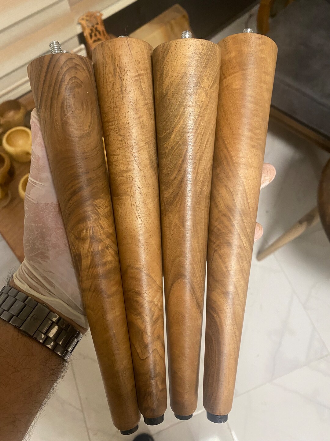 Furniture Wooden Legs DIY Legs Tapered Wood Legs Custom Wood Legs Bookshelf Legs Dining Table