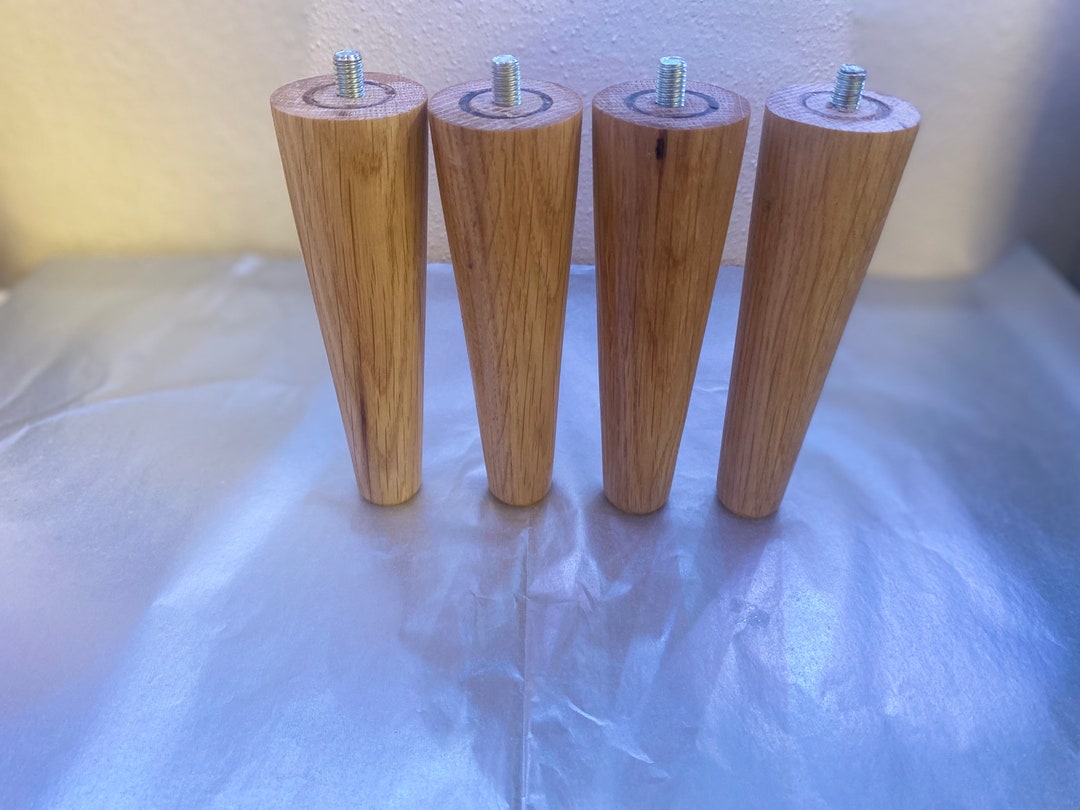 Furniture Wooden Legs DIY Legs Tapered Wood Legs Custom Wood Legs Bookshelf Legs Dining Table