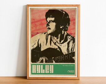 Ryley Walker, Folk Music Print, Folk Poster, Folk Wall Art, Folk Art, Retro Folk Poster, Folk Music Wall Art, Folk Print, Folk Music.