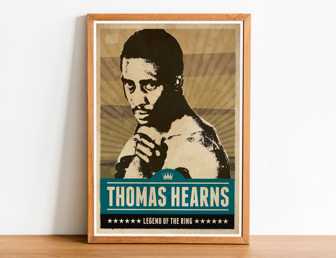 Thomas Hearns Boxing Print Boxing Poster Boxing Wall Art Etsy