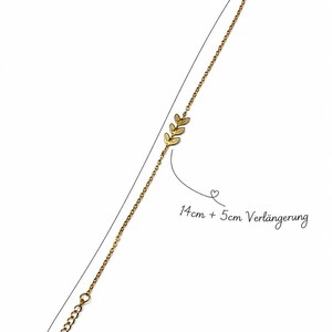 Armband für Damen, Edelstahl Armband, Frauen Armband Gold, Verlängerungskettchen 5cm , Gesamtlänge 19cm