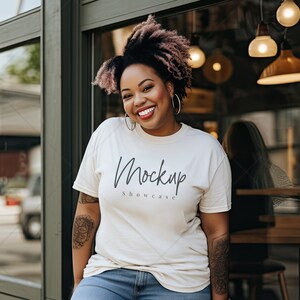 Dust T-Shirt Mockup | Bella Canvas Mockup Tee | 3001 | Mockup | Bella Canvas | Print On Demand | POD | Black Mockup | Plus Size