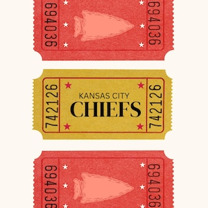 Kansas City Chiefs Ticket Print