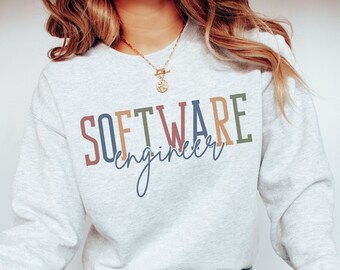 Software Engineer Crewneck Sweatshirt Software Engineering Sweatshirt, Computer Programmer Computer Science Software Developer Sweatshirt