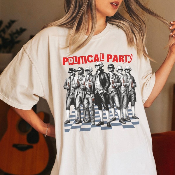 Comfort Colors® Funny Political Party Shirt Political Humor Tshirt, Election 2024 Politics Shirt Funny Patriotic Liberal or Conservative Tee