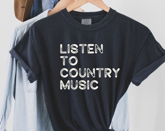 Comfort Colors® Country Music Shirt Retro Country Music Lover Tshirt, Country Concert, Cute Country Music Fan Gift For Nashville Music Lover