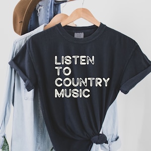 Comfort Colors® Country Music Shirt Retro Country Music Lover Tshirt, Country Concert, Cute Country Music Fan Gift For Nashville Music Lover