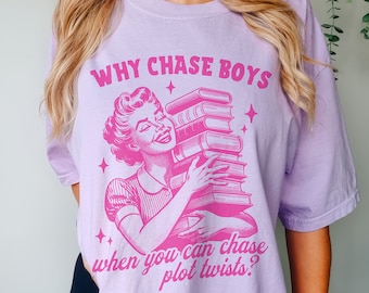 Comfort Colors® Book Lover Shirt Funny Book Reader T-shirt, Retro Bookish Book Lover Gift For Dark Romance Reader, Book Addict Librarian Tee