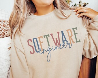Software Engineer Sweatshirt Classic Software Engineering Crewneck, Computer Programmer Sweater, Software Shirt, Computer Science Grad Gift