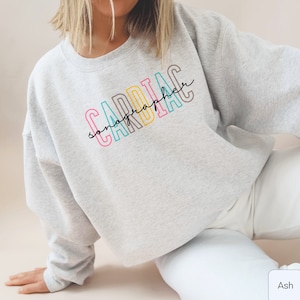 Cardiac Sonographer Sweatshirt Cute Cardiac Sonography Crewneck Sweater Heart Ultrasound Tech Shirt Cardiac Tech Gift For Sonography Student