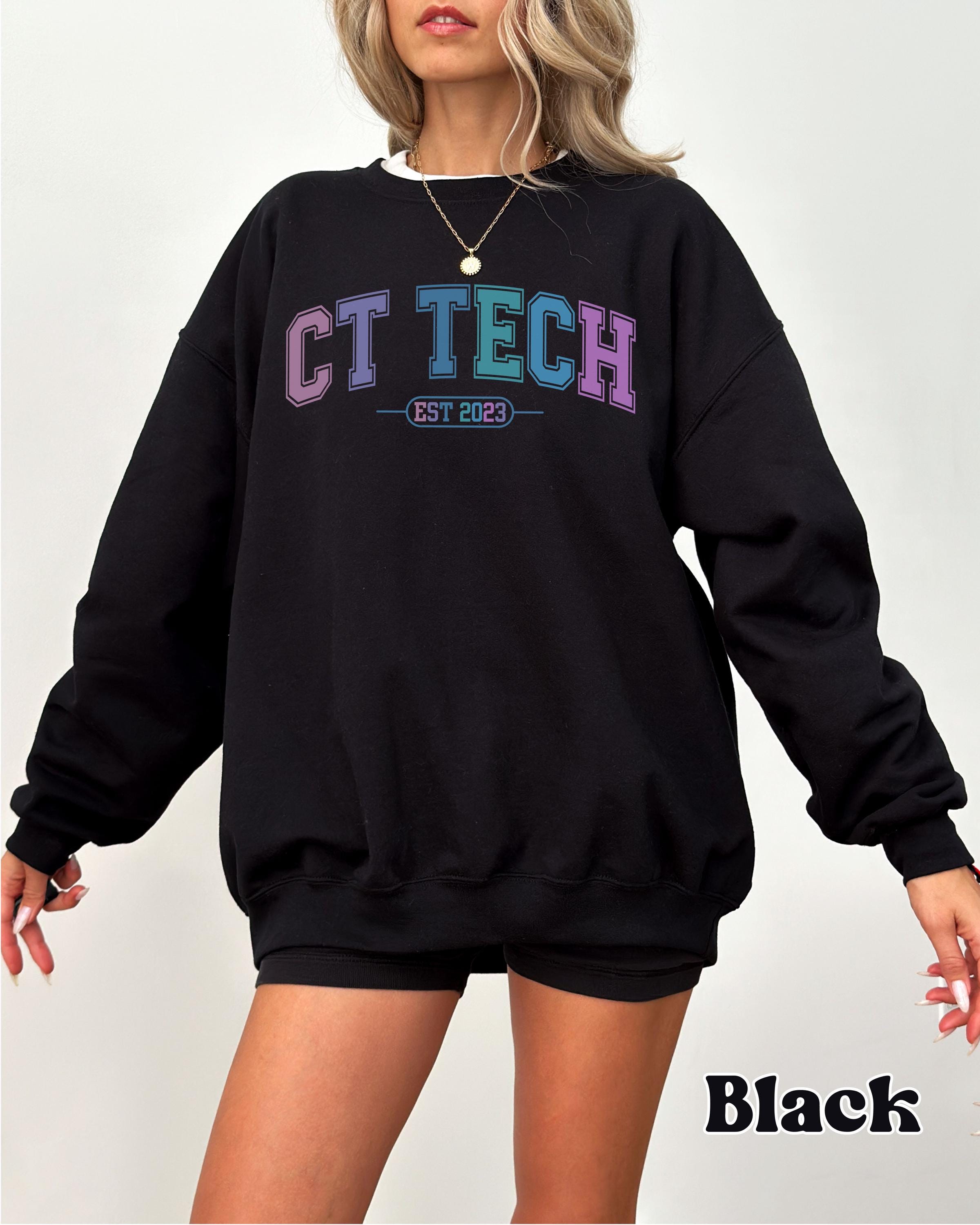 Custom CT Tech Est Year Sweatshirt Cat Scan Technologist Shirt ...
