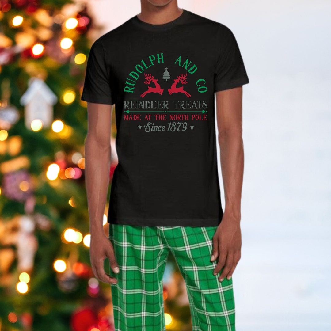 Mens Christmas Pajama Made From 100 Cotton for Ultimate Etsy