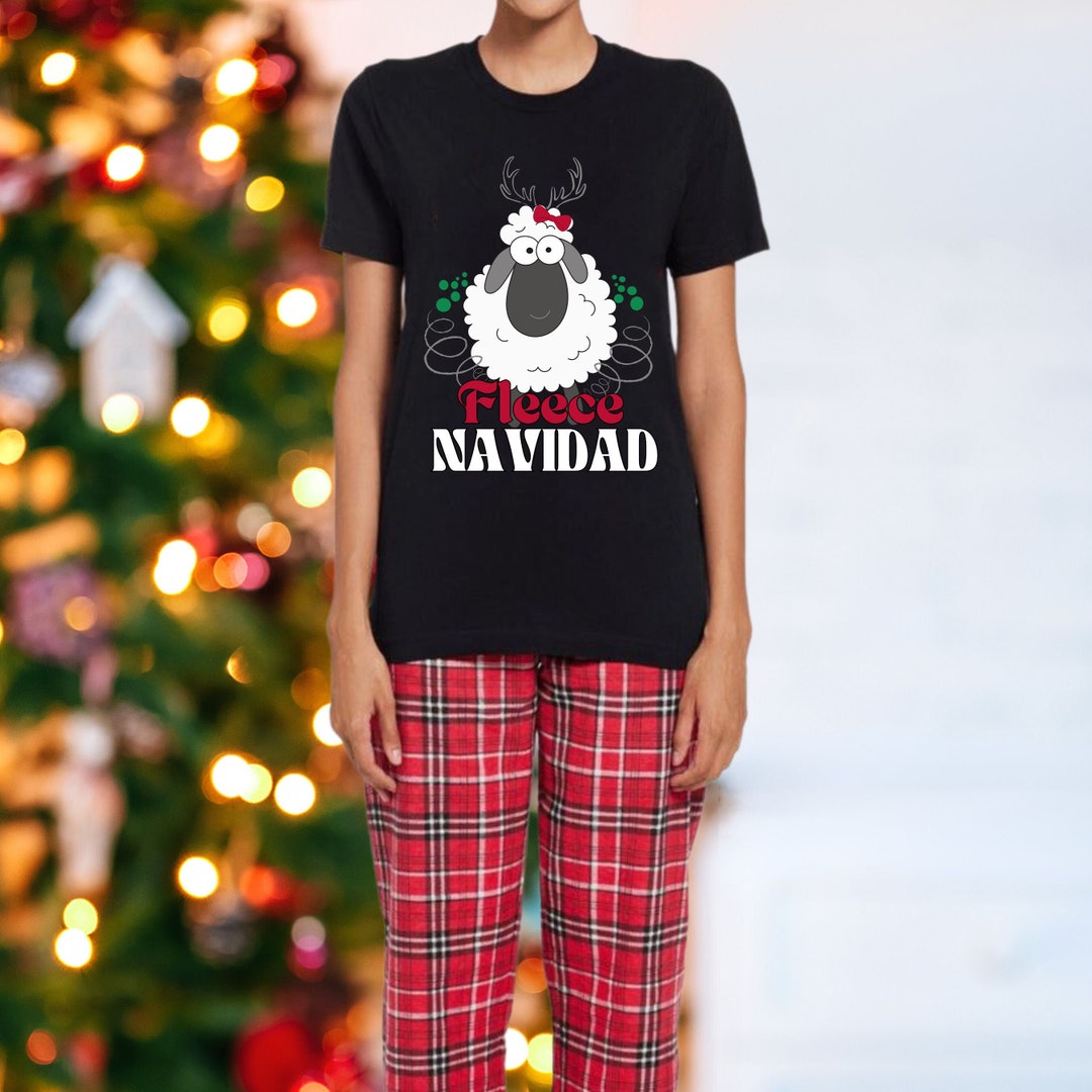 Women's Funny Christmas Pajama Set Holiday Matching Etsy