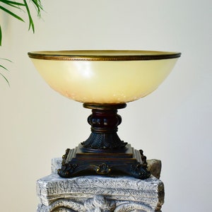 Vintage Footed Pedestal Bowl, Decorative Bowl, Vintage Footed Bowls, Pedestal Bowls