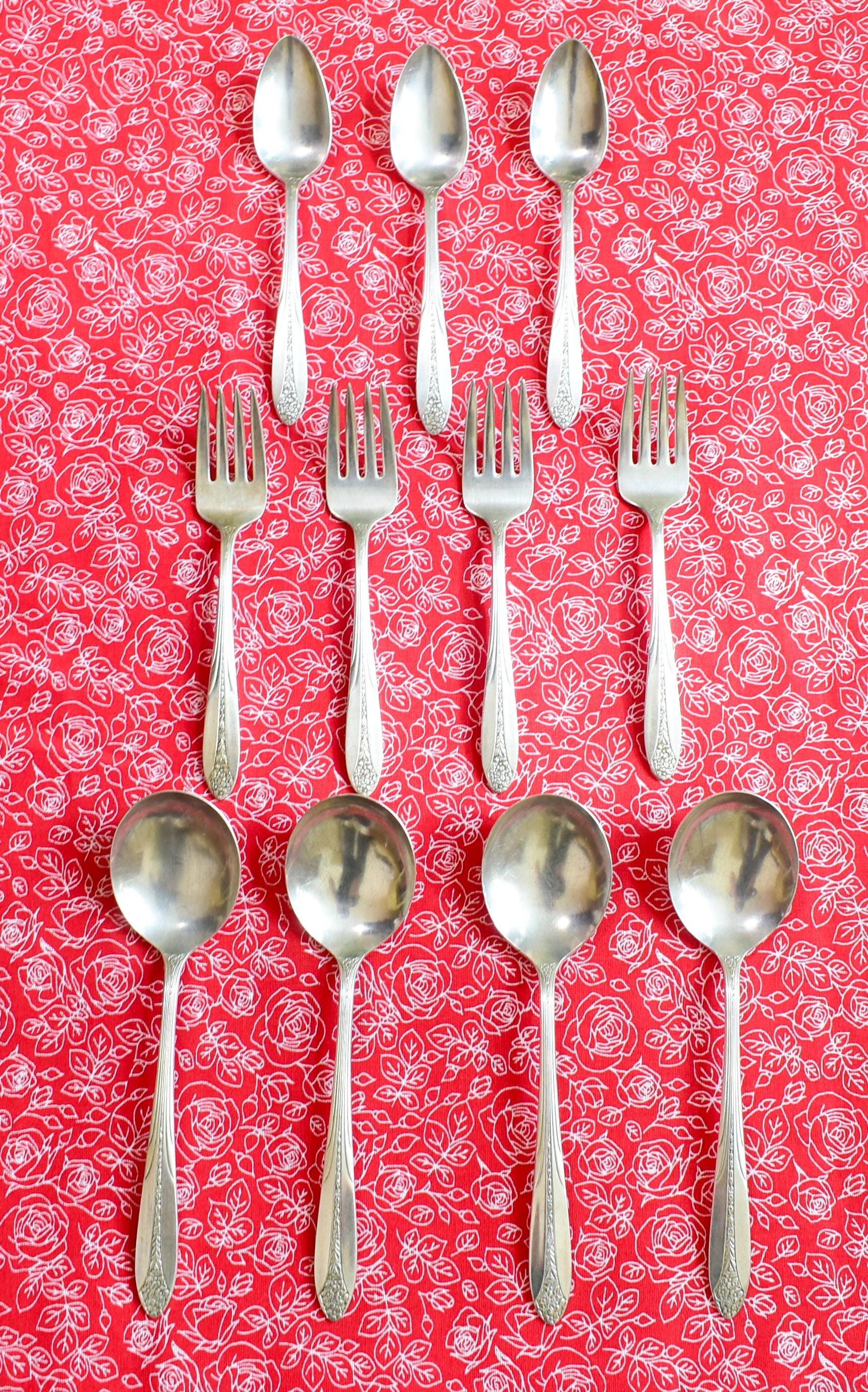 Vintage NATIONAL SILVER CO. A1 Silverplate, Nat. Silver Co. Forks