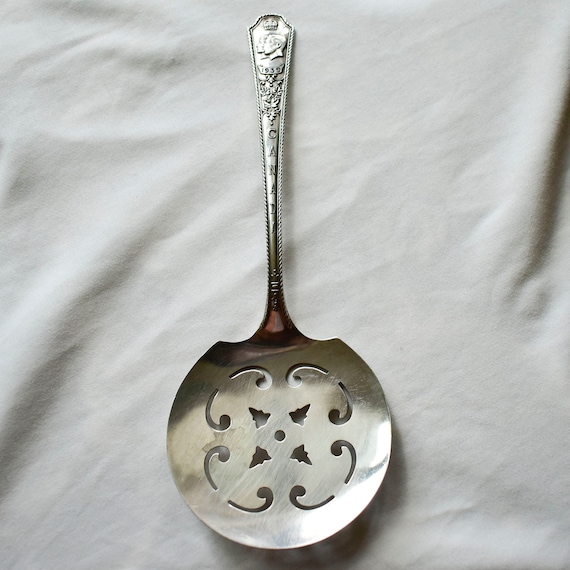 Carlton Silver Plate Slotted Spoon Canada 1939 Commemorating Royal Visit. Vintage Collectible Royal Memorabilia Silver Spoon Collection Etsy Canada