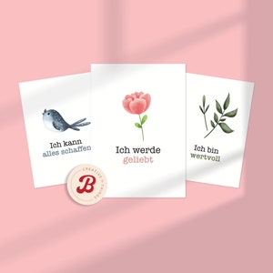 Affirmation cards for children | Montessori, template, digital download