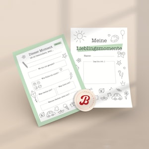 Diario para niños | Momentos favoritos, Plantilla PDF, Descarga digital, GoodNotes