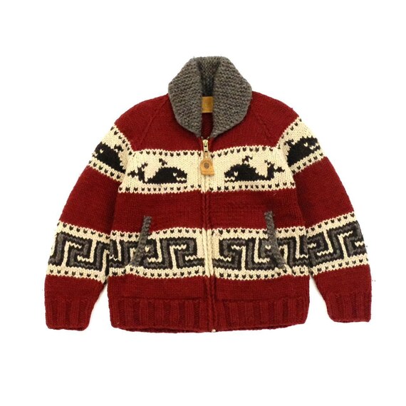 Vintage Canadian Sweater Company Cowichan Knit Jacket - Etsy