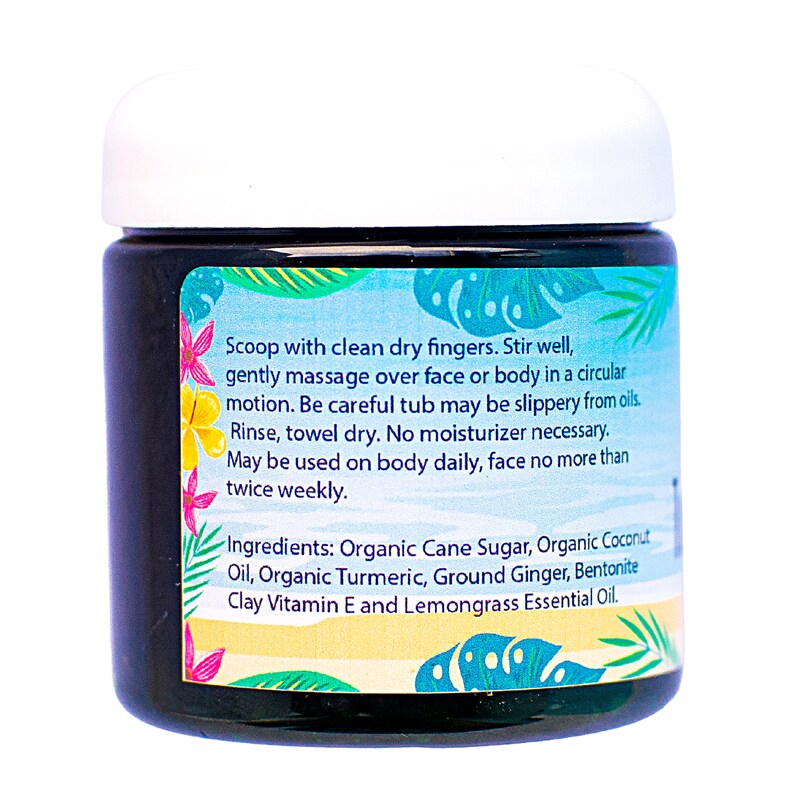 Turmeric Sugar Body Scrub Handmade and Sourced From the Bahamas Etsy