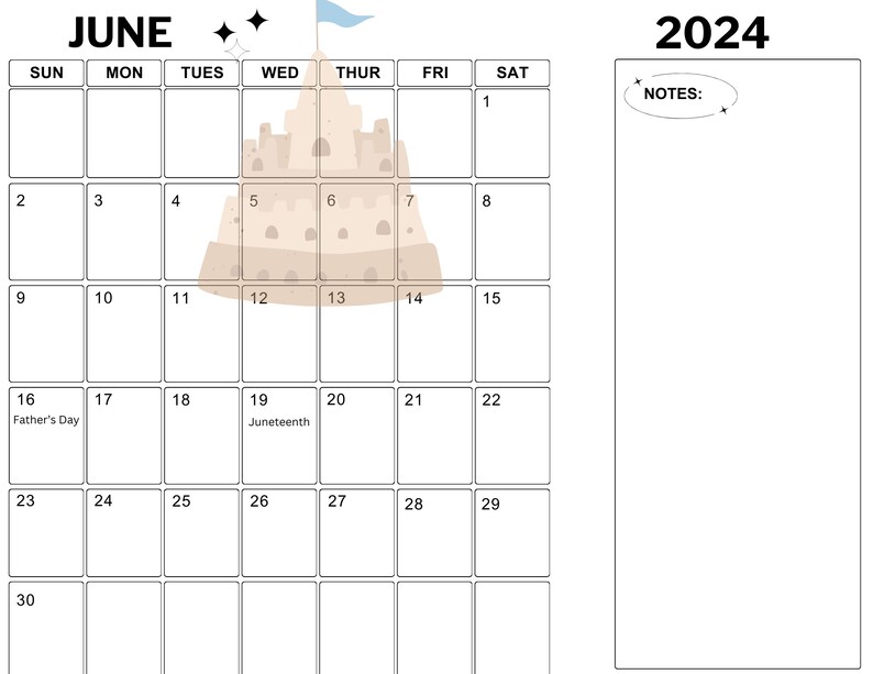 2024 Monthly Digital Calendar Monthly Calendar Monthly Designed