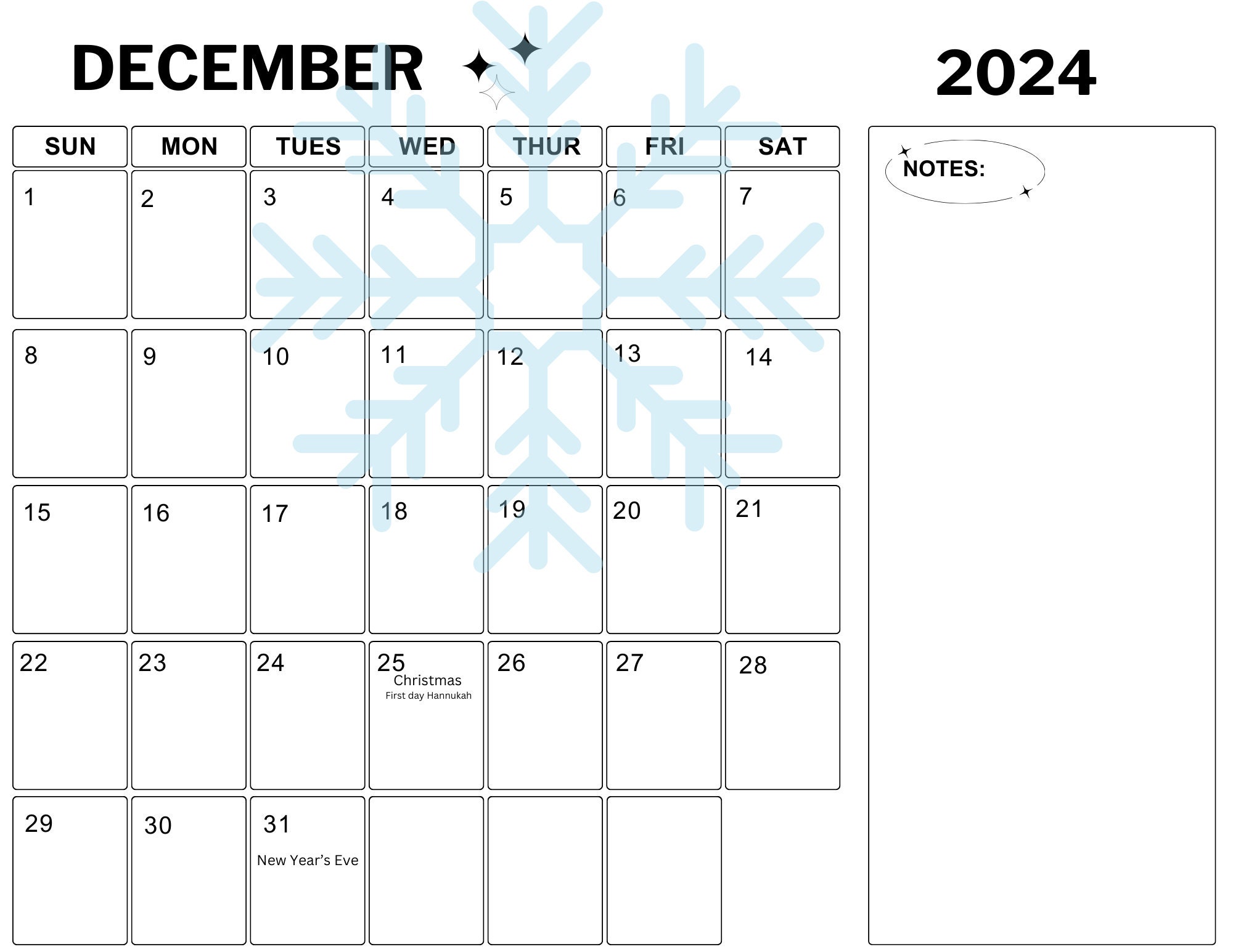 2024 Monthly Digital Calendar Monthly Calendar Monthly Designed