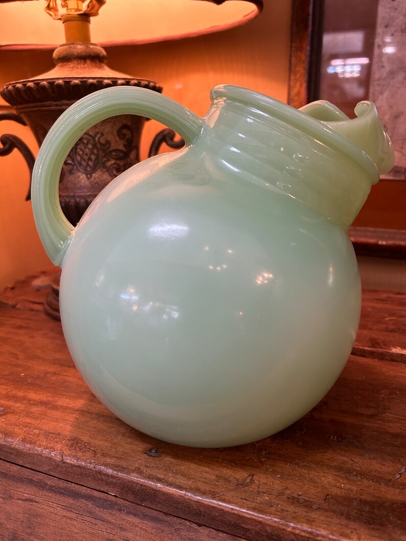 Rare Fire King Jadeite Ball Jug. Fire King Jadeite Pitcher. Vintage