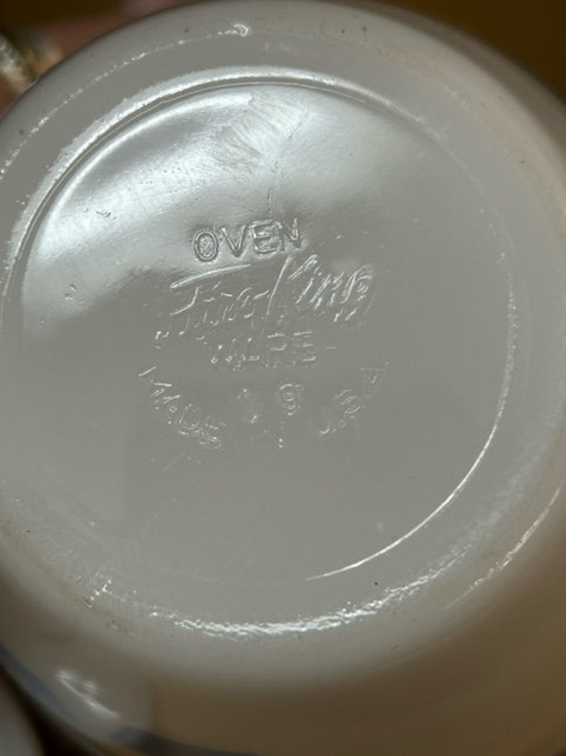 Vintage Fire King Tulip Grease Jar. Fire King Grease Jar. Rare Etsy