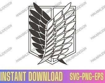 Wings of Freedom Bundle Layered eps, SVG, png, vector anime , vector file, vectors, vector images