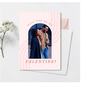 Personalisierte Valentinstag Karte | Valentinstag Karte | Personalisierbare Karte | Canva Vorlage | DIY Valentinstag Karte | Druckbare Karte