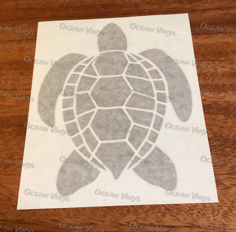 Sea Turtle Vinyl Decal for Windows, Mirrors, Laptops, Gift Ideas for ...