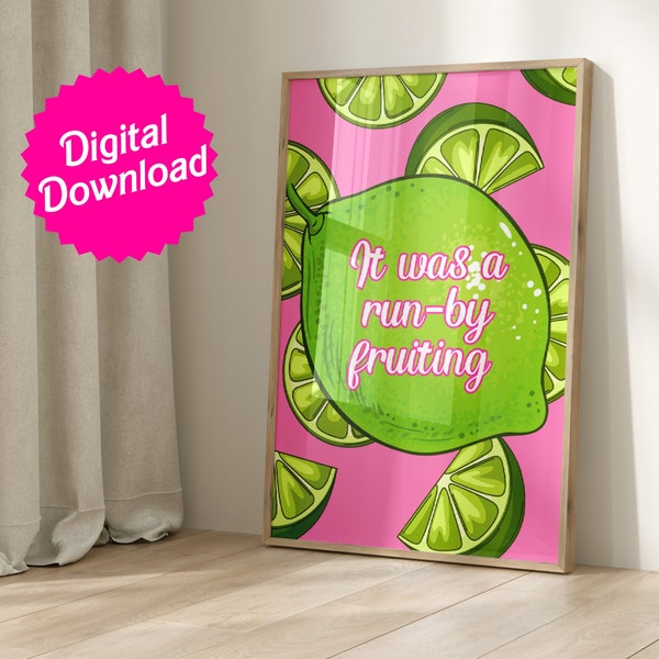 Run-by Fruiting Wall Art Digital Print | Mrs. Doubtfire Inspired Digital Wall Art