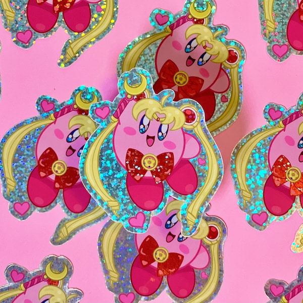 Sailor Moon Kirby Glitter Sticker