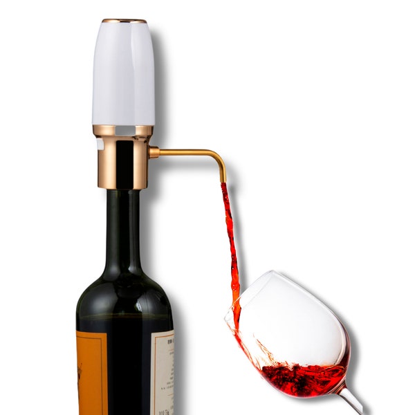 Carafe à vin électrique, aérateur de vin, cadeau vin pour elle, cadeau pour amateur de vin, accessoire de bar, cadeau vin unique, cadeau d'anniversaire pour lui