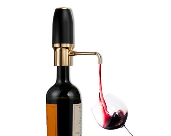 Elektrische wijnbeluchter: wijnaccessoires, jubileumcadeau voor hem, wijnkarafset, wijncadeau voor echtgenoot, vaderdagcadeau, wijnopener