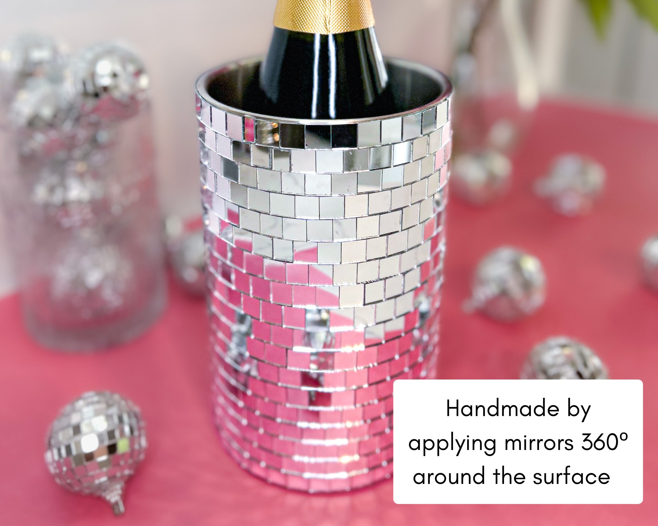 Disco Ball Wine Cooler 21st Birthday Gift for Her Disco Ball - Etsy