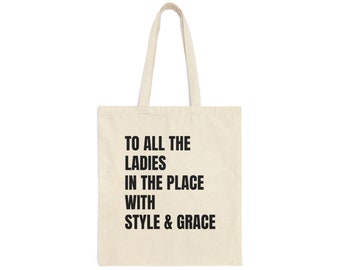 Biggie Cotton Canvas Tote Bag
