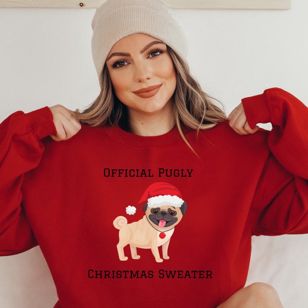 Ugly Christmas Sweatshirt Funny Dog Sweatshirt Christmas Etsy