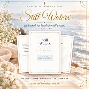 Diario de oración cristiana Still Waters, Salmo 23, Páginas de oración diaria (PDF)
