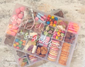 Personalised Travel Snacks Box  | Plane Road Trip Car Disney Snacks