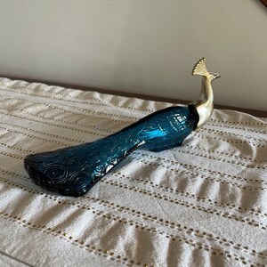 Vintage Avon Blue Peacock Perfume Spritzer Etsy