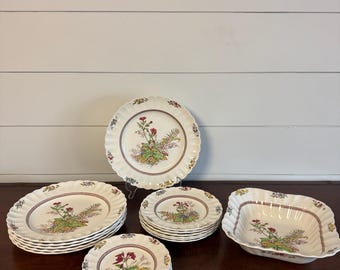 English Country Spode Fine Bone China Shima Plate - Etsy