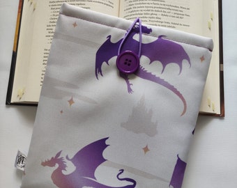 Dragon Book Sleeve, Book and Kindle Accessories, Book Gift, Book Protector
