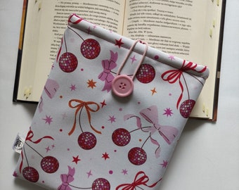 Coquette Book Sleeve, Book and Kindle Accessories, Book Gift, Book Protector