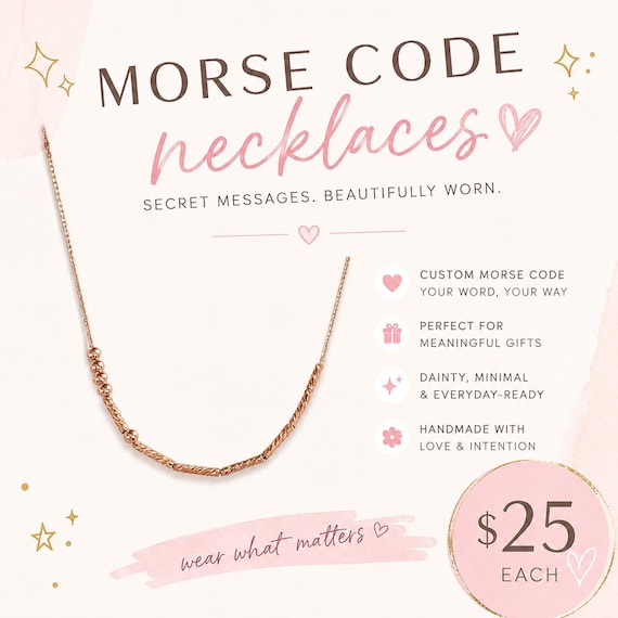 Morse Code Necklace