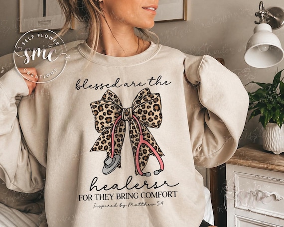 Nurse Shirt Design Rn Sublimation Png Digital Download Healthcare Worker Graphic Nurse Gift Idea Blessed Healer Template Nurse Svg Png