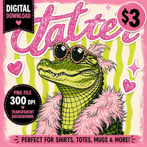 Later Gator PNG | Leopard Sunglasses Alligator | Preppy Southern Shirt Design