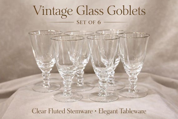 Imperial Glass Company Candlewick footed cordial glasses set of 6