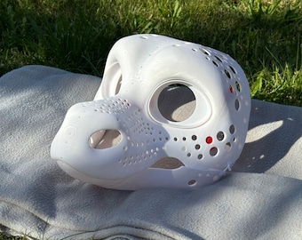 Round Dragon 3D Printed Fursuit Head Base