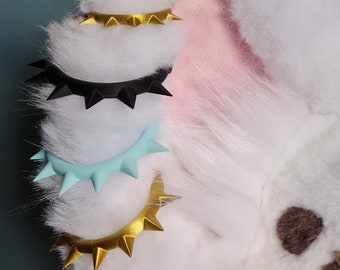 Fursuit Nose Rings & Ear Spikes, 3D Printed PLA Jewelry, DIY Furry Cosplay Accessories
